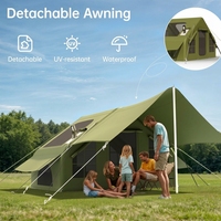 Tente Oxford de luxe à double couche, imperméable, anti-UV, pour 3-4 personnes, ouverture automatique rapide, durable et portable, pour une chambre.