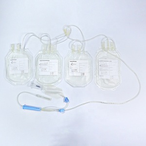Meilleur sac à sang 250ml 450ml 500ml simple double triple quadruple CPDA avec kit de transfert pour transfusion sanguine - Product Image 1
