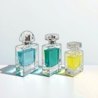 Vente en gros emballage en verre bouteille de parfum atomiseur de parfum de 50ml bouteille d'huile essentielle boîte cosmétique flacons de pulvérisation de parfum