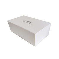 Emballage de boîte de papier cadeau à fermeture magnétique d'expédition plate de luxe avec logo personnalisé Boîte de papier pliante Boîte cadeau postale blanche magnétique