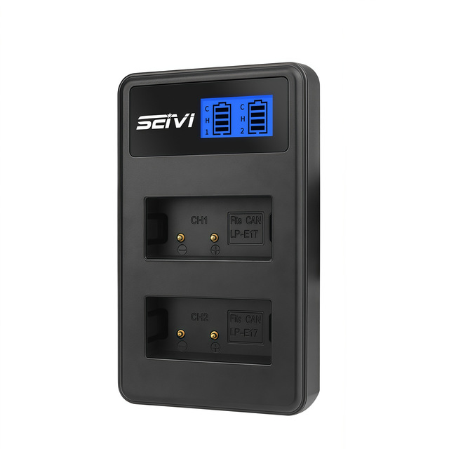 LCD USB Dual Battery Smart Battery Charger for Sony FZ 100 NP-FW50 Canon LP-E8 LP-E10 LP-E17 for Nikon EN-EL14 EN-EL15 EN-EL3E