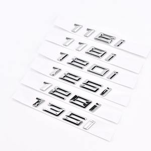 Emblème de coffre arrière en ABS 3D Lettres noires chromées pour <span class=keywords><strong>BMW</strong></span> Emblème pour <span class=keywords><strong>BMW</strong></span> Série 1 118i 116i 120i 125i - Product Image 4