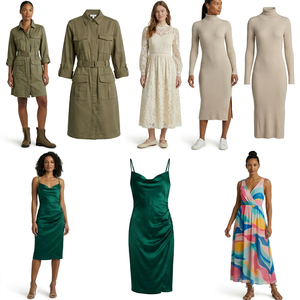 Vestido Largo con Encaje, Vestido de Verano Ajustado, Surtido Aleatorio de Prendas Diarias para Mujer, Envío Mixto - Product Image 1