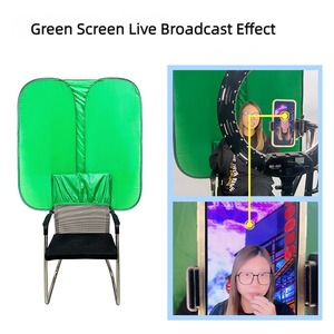 Écran <span class=keywords><strong>vert</strong></span> pliable Biplate Chroma Key, <span class=keywords><strong>fond</strong></span> <span class=keywords><strong>vert</strong></span> pour chaise, <span class=keywords><strong>fond</strong></span> d'écran <span class=keywords><strong>vert</strong></span> pour Tiktok, jeux, appels Zoom, vidéo - Product Image 3