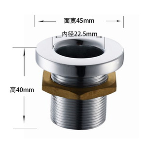 Soporte para cabezal de ducha de aleación de zinc L301, 45 mm de ancho, acabado cromado integrado, accesorio de baño - Product Image 1