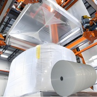 Film étirable tubulaire PE haute résistance, film d'emballage de palettes à forte force de maintien pour machine d'étirement automatique