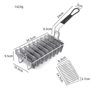 Columpio de acero inoxidable en forma de U, soporte en forma de V para panqueques, rollo de harina de maíz, moldes de Taco frito azul, herramientas de soporte para pasteles - Product Image 4