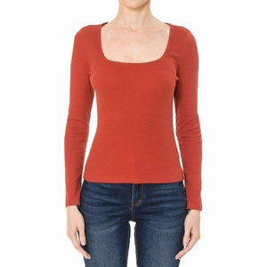 Camiseta de Manga Larga de Algodón Personalizada para Mujer, Transpirable y Antibolitas, Estilo Casual - Product Image 5