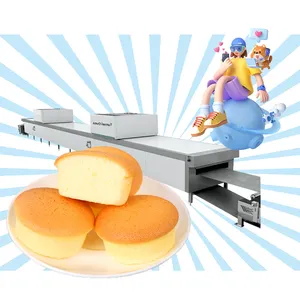 fully automatic cake machine red bean cake forming machine butter cake equipment baking oven