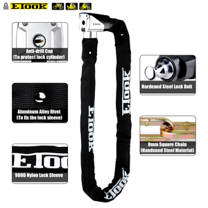 Verrou de chaîne de vélo électrique robuste ETOOK avec clé - Product Image 1