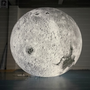 Lune géante gonflable grise de 4 m, modèle lunaire réaliste pour événements spatiaux, musées, événements nocturnes, expositions éducatives - Product Image 3
