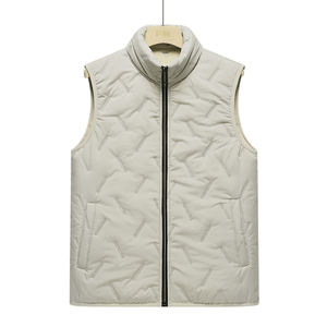 Gilet décontracté en coton matelassé tendance avec logo personnalisé AGraphene, capuche amovible, pour l'extérieur, confortable, nouvelle collection 2025 - Product Image 1