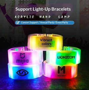 Bracelet lumineux LED rétractable avec télécommande ABS pour festival de musique Wolf News, 15 couleurs, pour événements et tombolas - Product Image 2