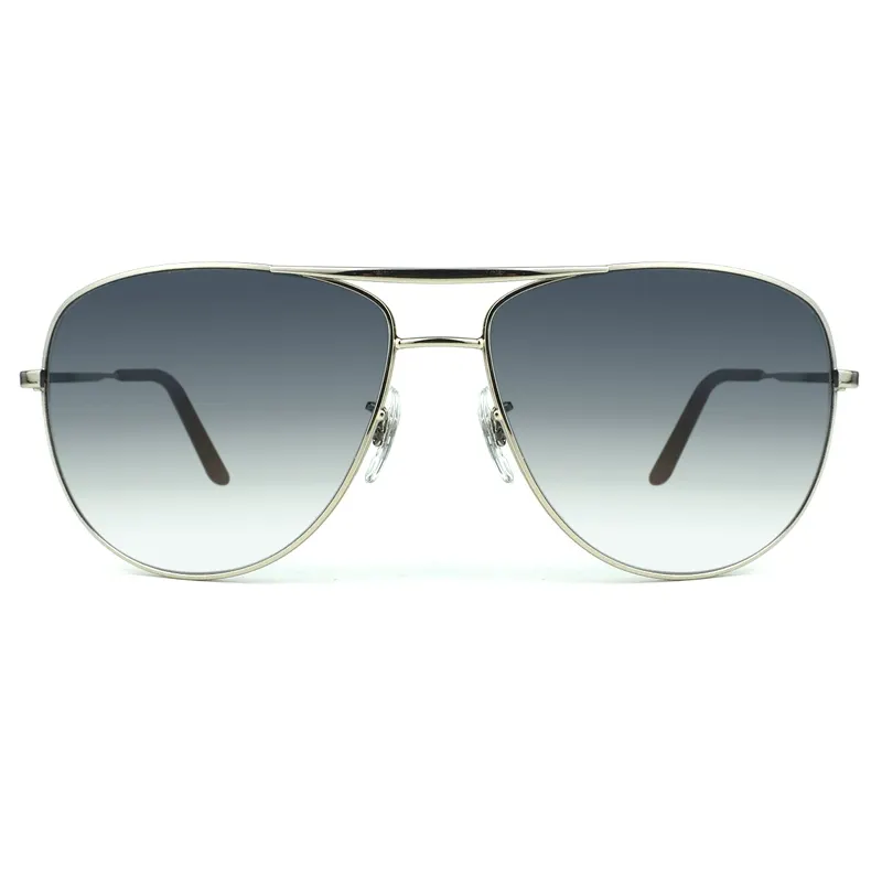 2024 Luxury metal aviation silver ultraviolet sun glass xiamen fashion with custom request
