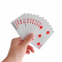 Jeu de Cartes de Poker PVC Imprimé sur Mesure et Économique, 100% Imperméable, Cartes à Jouer pour Baloot