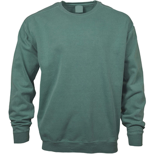 Sweat-shirt vert sauge Evergreen Club, minimaliste, unisexe, col rond, pull en molleton confortable, streetwear décontracté, mélange de coton doux - Product Image 1