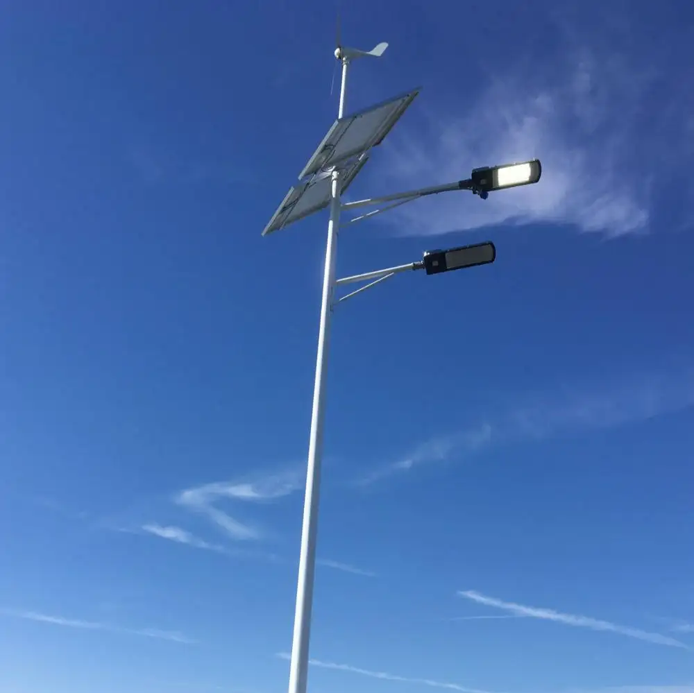 30 w illuminazione stradale vento solare sistema ibrido di alimentazione