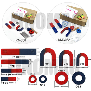 Kit de imanes de ferrita para experimentos de Ciencia Educativa, herramientas que incluyen Bar, anillo, herradura, brújula - Product Image 2