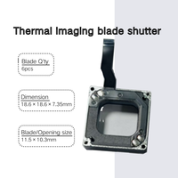 Obturador de imagen térmica IR, interfaz I2C de 3,3 V, vida útil de 1M ciclos, -40 ° De la C a +85 ° Cumple con RoHS, Grado Industrial