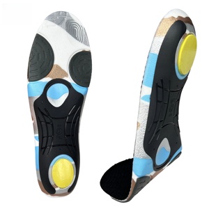 Semelles orthopédiques à soutien de la voûte plantaire à haute élasticité, coussinets de <span class=keywords><strong>talon</strong></span> en gel PU, maille respirante, semelles de chaussures de course absorbant les chocs, semelles écologiques - Product Image 4