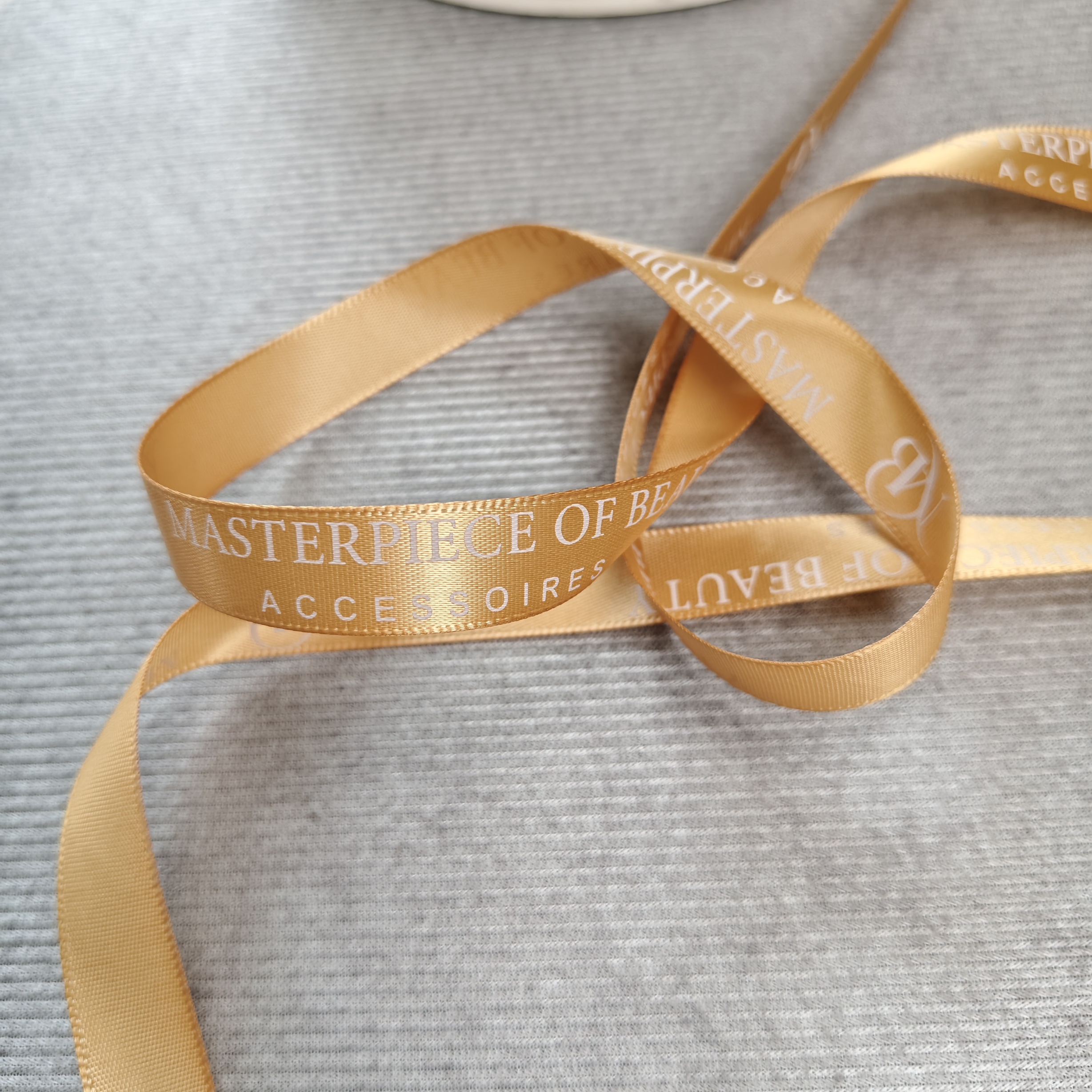 Deluxe Gift Ribbon Satin Ribbon with Logo Custom Printed Ribbon