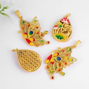 จี้ผีเสื้อเคลือบทองโบราณและปลาคาร์ฟ สำหรับทำเครื่องประดับสร้อยคอ DIY วัสดุขายส่ง - Product Image 3