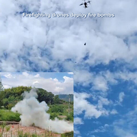 Joyance nouveau design Heavy Lift Drone thermique Imagine Screen Through Fire Bomb Emergency Rescue Fire Drone