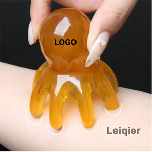 Masajeador de acupresión de 8 patas con logotipo personalizado, raspador de cuero cabelludo, peine para el pelo, técnica de relajación de cuerpo completo para el hogar, Spa de cabeza chino - Product Image 4