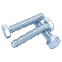Vis hexagonale galvanisée Gr8.8 M8*16 à filetage complet DIN 933 – Prix compétitif – Origine Chine