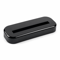 Support de Présentation de Cartes à Collectionner Personnalisé avec Logo, Base Noire Rectangulaire Arrondie avec Emplacement pour Porte-Cartes Magnétique en Acrylique – Vente en Gros