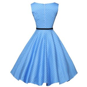 <strong>Women</strong> Summer 1950s Pin up <strong>Vintage</strong> <strong>Dress</strong> Sleeveless Polka Dots Printed Swing Retro Rockabilly <strong>Dress</strong> <strong>for</strong> Ladies - Product Image 2