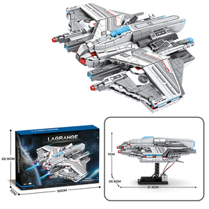 Reobrix 846 pièces, <span class=keywords><strong>vaisseau</strong></span> spatial, navire d'artillerie, missile, modèle MOC, briques, jouets DIY, ensembles de blocs de construction en plastique - Product Image 1