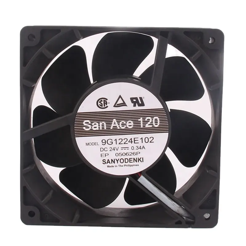 Sanace ventilador de escape centrífugo, inversor de volume de ar alto, 12v/48v, dc24v, 0.34a, ce ac a512 cm 12038