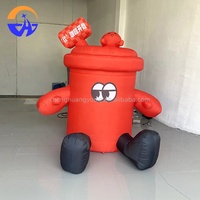 Décoration d'événement commercial pour la promotion du centre commercial et les accessoires de photomaton - Tasse à café gonflable personnalisée en forme de moule à air