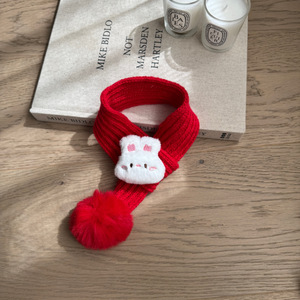 Écharpe de Noël en laine pour chat et chien, accessoires de dessin animé renne, bijoux pour petits chiens Bichon Frisé, collection automne-hiver - Product Image 5