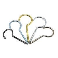 Haute qualité galvanisé vis oeil crochet clou et oeil crochet vis boulon Durable tête de reliure Raisin matériel outils 6 #