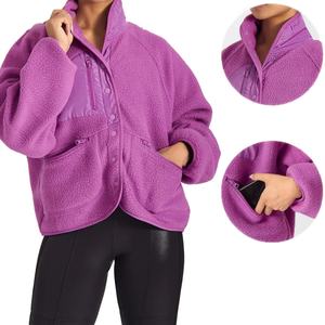 Chaqueta Deportiva de Invierno para Mujer, Cuello Alto, Estilo Urbano, para Gimnasio, Abrigo Cálido, Chaqueta Polar con Cremallera, Talla Grande - Product Image 5