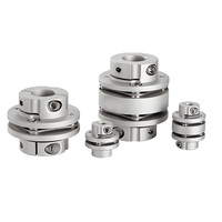 Vente en usine, accouplement à double diaphragme en alliage d'aluminium flexible, pince pour transmission de puissance, accouplement à pince