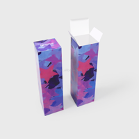 Boîtes suspendues en carton blanc pliables imprimées sur mesure, emballage de produit avec logo