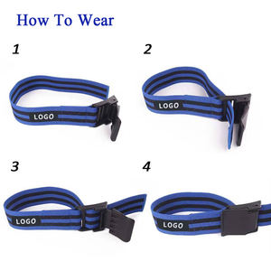 NQ SPORTS Fascia di Compressione per Fitness, Sollevamento Pesi, Squat, Allenamento con Restrizione del Flusso Sanguigno, Benda Elastica per Braccia, Fianchi e Gambe - Product Image 4