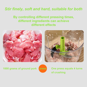 Hachoir à viande <span class=keywords><strong>manuel</strong></span> en gros, outil de cuisine, <span class=keywords><strong>broyeur</strong></span> d'ail, coupe-oignon, hachoir à légumes - Product Image 5