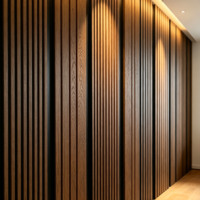 Panneaux muraux SPC imitation bois, tailles personnalisées, imperméables, résistants à la moisissure, design moderne pour chambre, salle de bain et usage commercial