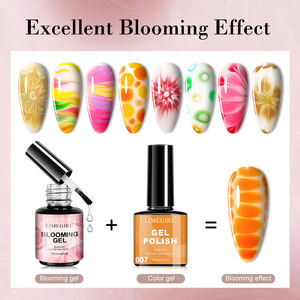Limegirl Blooming <span class=keywords><strong>Gel</strong></span> 15ml Soak Off Nail Art Polish para Espalhar Efeito e Sete Cores Nail <span class=keywords><strong>Gel</strong></span> Polish Kit DIY Salon Use - Product Image 3