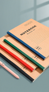 <b>A5</b> B5 Kraft Cover <b>Notebook</b> Horizontal Line Spiral Bound Office Writing Journal Custom Color - Product Image 2