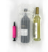 Sac gonflable antichoc en plastique pour protection de bouteille de vin de 7 cm de diamètre, coussin d'air, emballage à colonne d'air