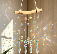 Meilleure vente en dropshipping : Attrape-soleil décoratif pour la maison, avec pendentif en cristal arc-en-ciel, carillon éolien et ornement mural pour fenêtre