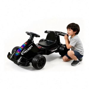 Modern Electric Children's <b>Car</b> Ride-On Toy <b>Pedal</b> Function 6V4Ah Battery Plastic Construction White Body Music Light Years - Product Image 1