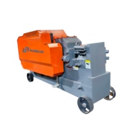 Mesin Pemotong Besi Tulang GQ60 Heavy Duty 6-50mm & Batang Bulat 6-60mm Motor 7.5kW & Gear Pemotong Baja Listrik untuk Konstruksi