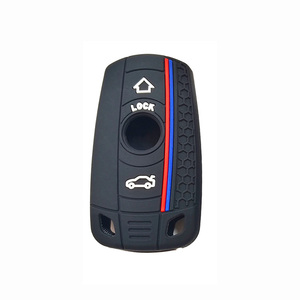 Funda de Silicona para <span class=keywords><strong>Llave</strong></span> Inteligente de Coche, Estilo Deportivo para <span class=keywords><strong>BMW</strong></span> <span class=keywords><strong>Serie</strong></span> <span class=keywords><strong>1</strong></span> 3 5 6 E90 E91 E92 E60 E70 E71 E72 E82 E87 E88 E89 - Product Image 1