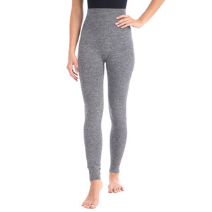 Leggings Look at Me con doppio strato e fascia in vita alta da 5 pollici - Grigio Misto - Product Image 3